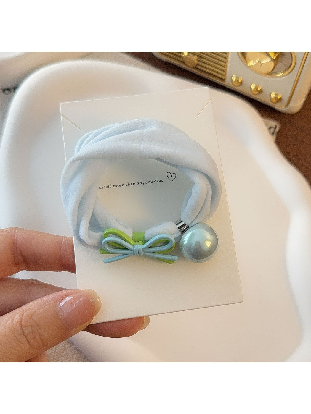 Gifty - Sweet Style Double Bow Decorative Scrunchie