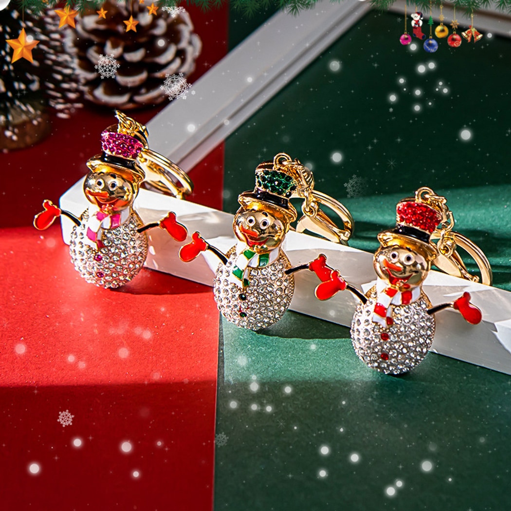 Keypus - Funny Snowman Christmas Theme Keychain