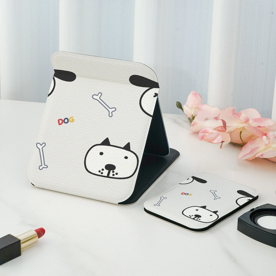 Mirroray - Folding Animal Print Desktop Makeup Mirror