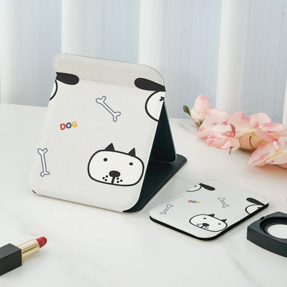 Mirroray - Folding Animal Print Desktop Makeup Mirror