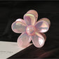 Beau - Iridescent Petal Plastic Flower Claw Clip