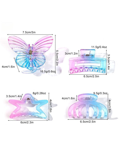 Beau - Gradient Transparent Hair Clips