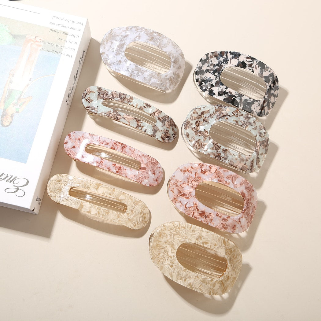 Beau - Women's Acetate Oval Hair Clip