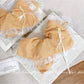 Gifty - Yellow Plaid Hair Tie with Lace
