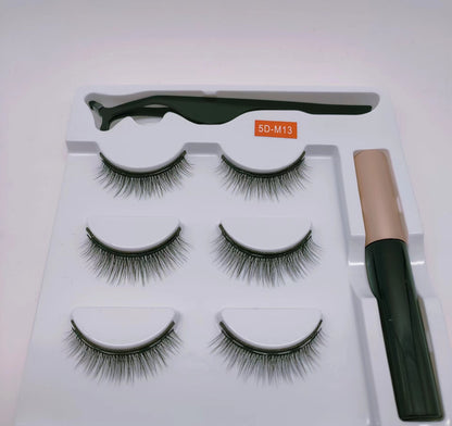 Eyeloo - 3 Pair Magnetic Eyelashes Magnetic Eyeliner and Lashes Kit