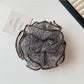 Gifty - Printed Four-Layer Mesh Ruffled Hair Scrunchie