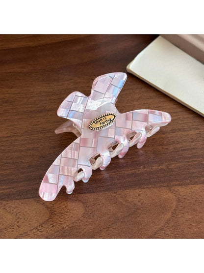Beau - Iridescent Check Hair Clip