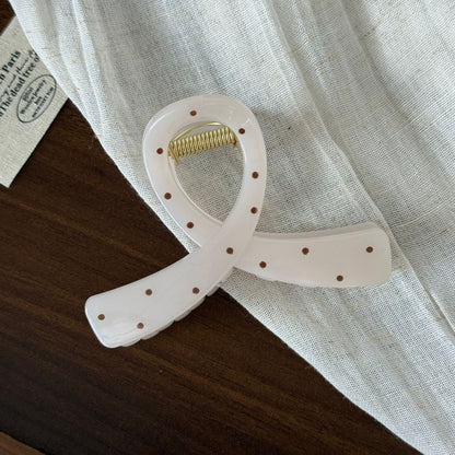 Beau - Polka Dot Geometric Hair Styling Claw Clip