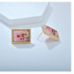 Earedge - Vintage Daisy Motif Square Earrings