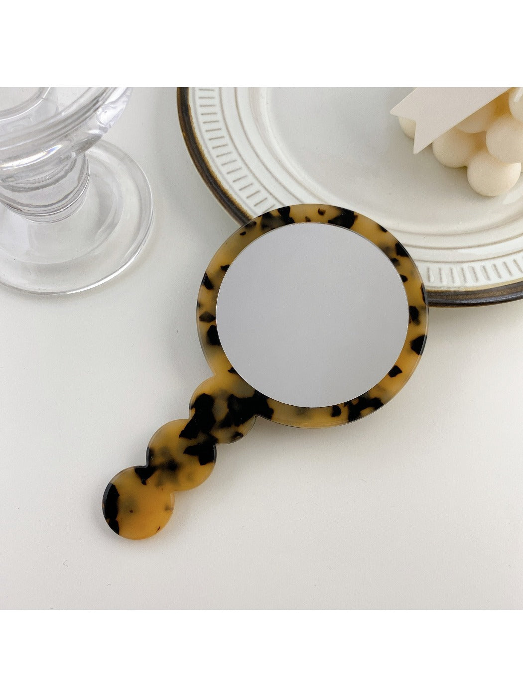 Mirroray - Vintage Geometric Handled Vanity Mirror