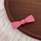 Beau - Dotted Bow Side Bang Barrette Hair Clip
