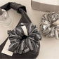 Gifty - Chic Striped Pleated Scrunchie