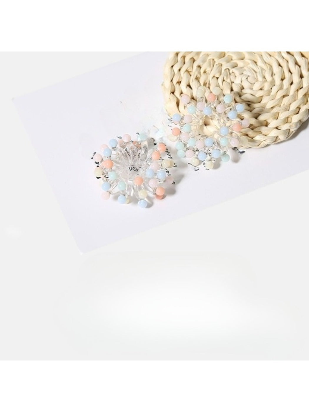 Gifty - Colorful Beaded Spiral Hair Ties