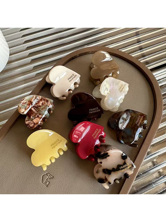 Beau - Minimalist Heart Shaped Acetate Hair Clip