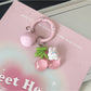 Keypus - Cute Cartoon Rabbit Fruit Bag Charm Keychain