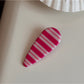Beau - Colorful Stripe Pattern Acrylic Claw Clip