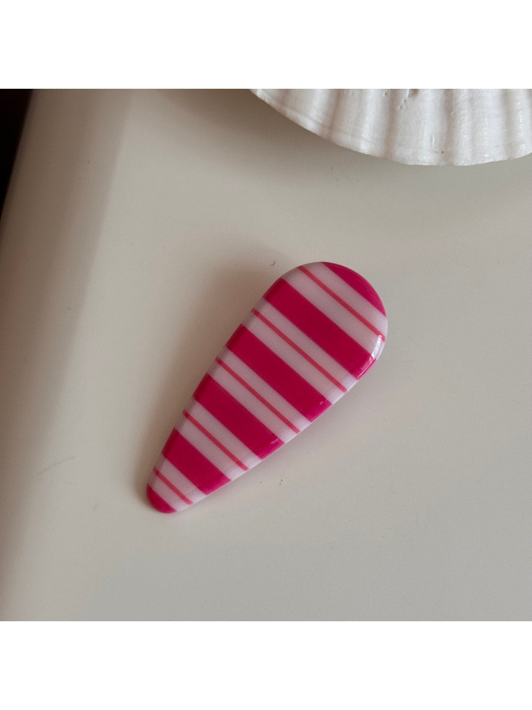 Beau - Colorful Stripe Pattern Acrylic Claw Clip
