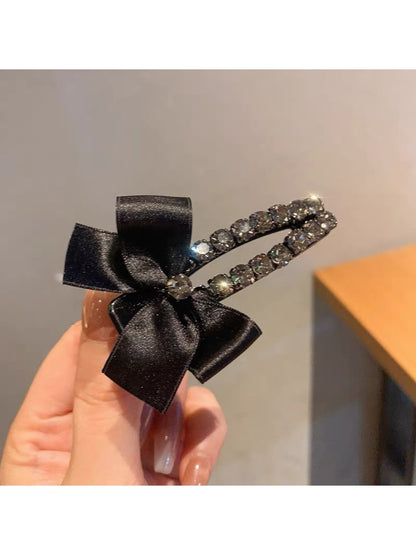 Beau - Vintage Black Bow Hair Clip
