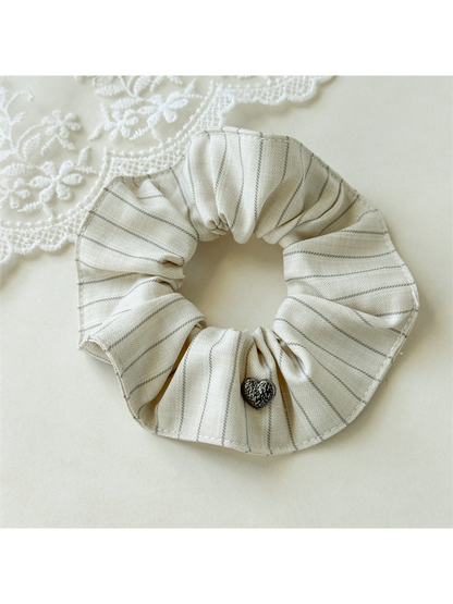 Gifty - Heart Stripe High Stretch Hair Scrunchie