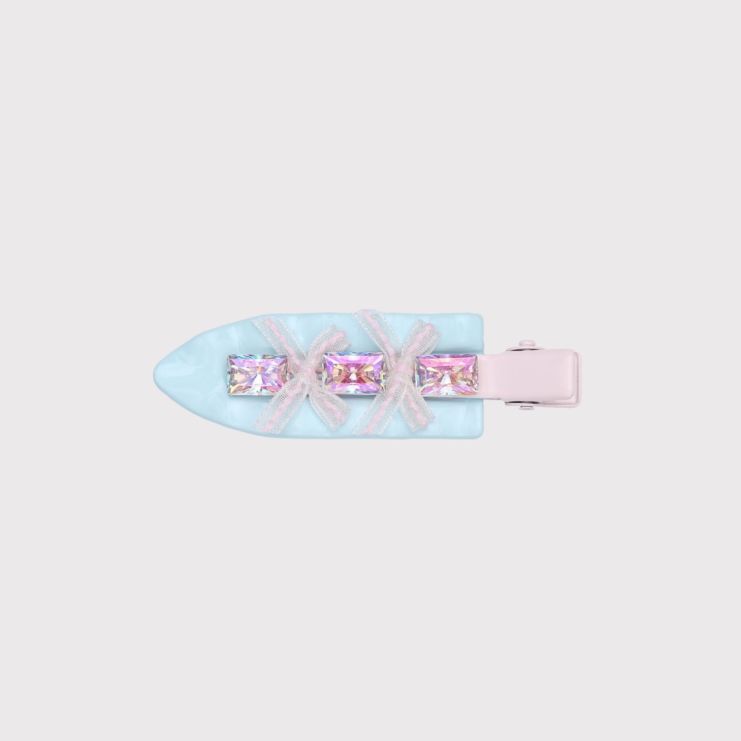 Beau - Sparkly Bow Detail Side Barrette