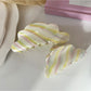 Beau - Striped Cloud-Shaped Hair Clip