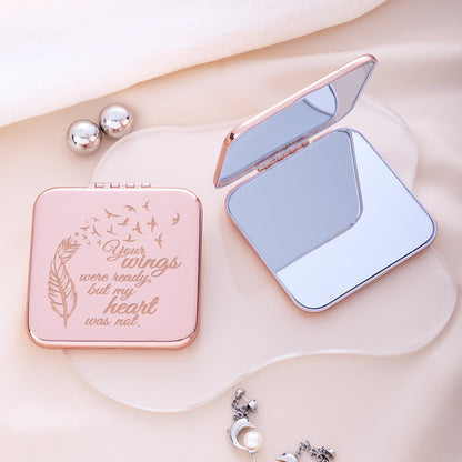 Mirroray - Portable Alloy Glass Compact Hand Mirror