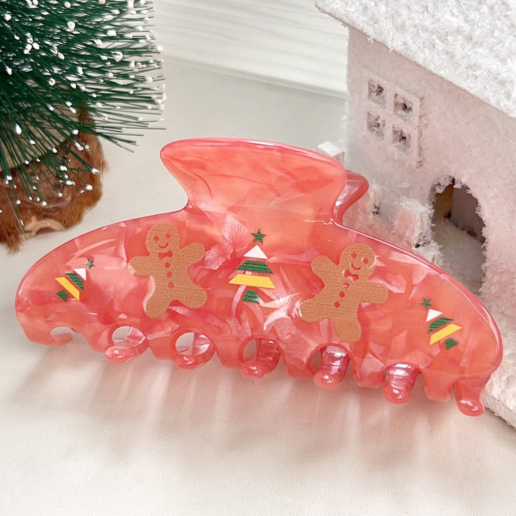 Beau - Funny Christmas Theme Print Claw Clip