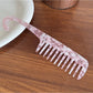 Minimalist Acetate Hair Comb with Hook Portable Long Comb for Travel