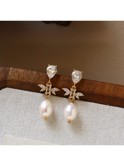 Earedge - Vintage Irregular Sculpted Drop Earrings