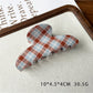 Beau - Modern Minimalist Plaid Hair Claw Clip