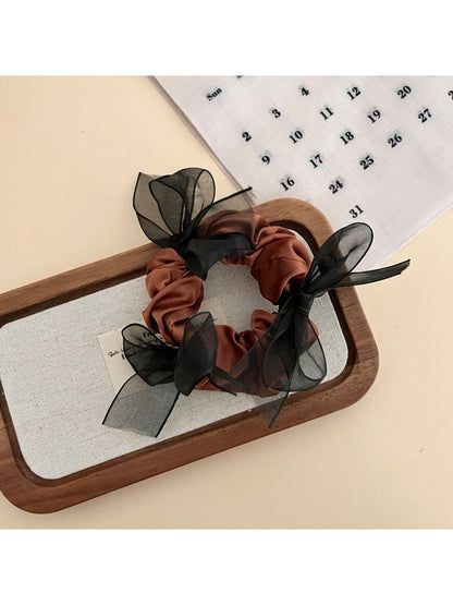 Gifty - Elegant Satin Bow Hair Tie Accessory