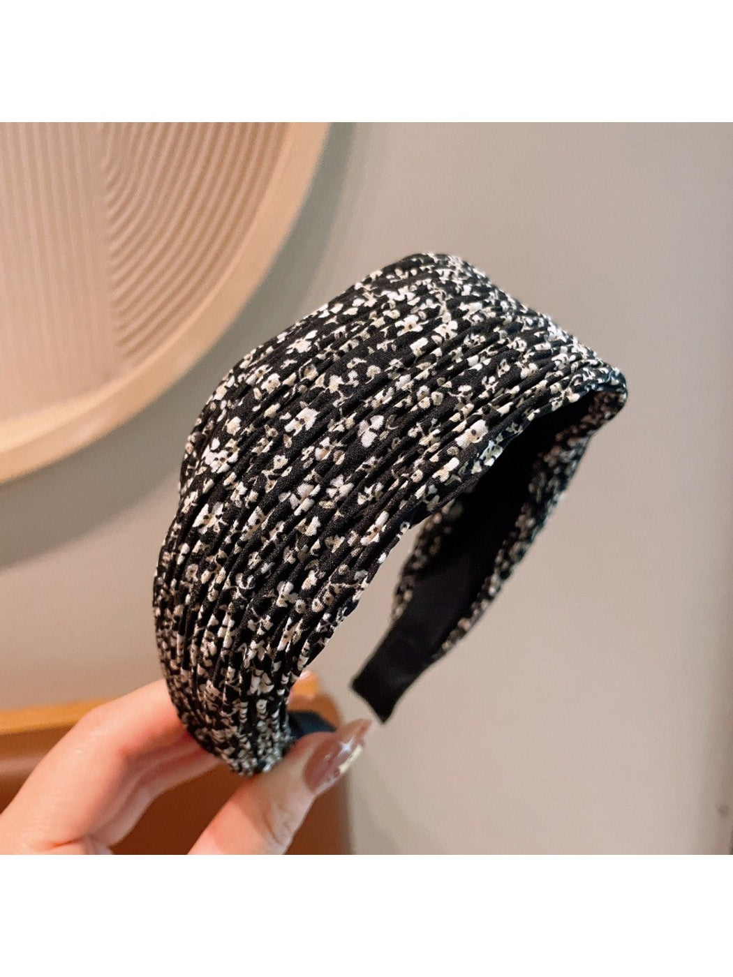 Gifty - Floral Print Fabric Wide Women's Headband