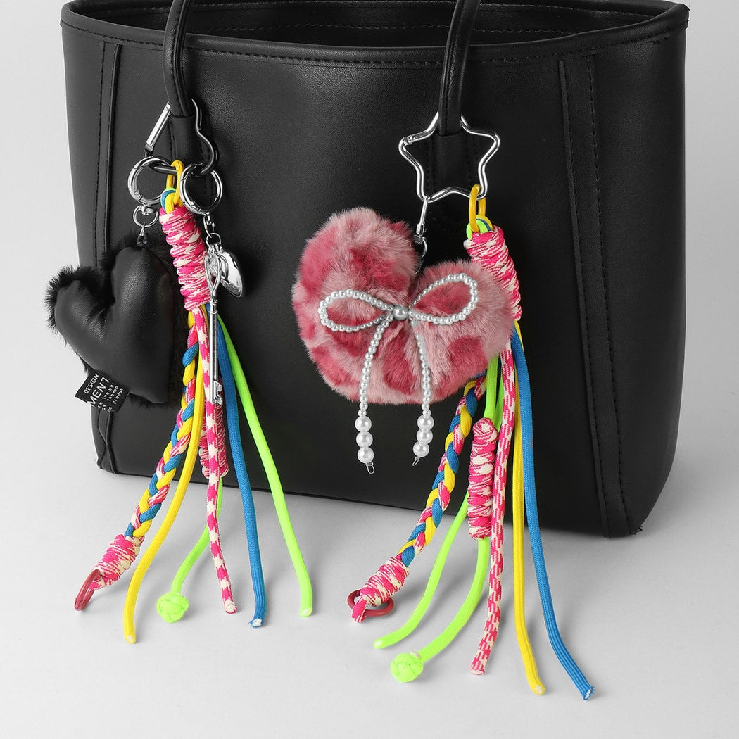 Keypus - Y2K Plush Heart Decorative Keychain