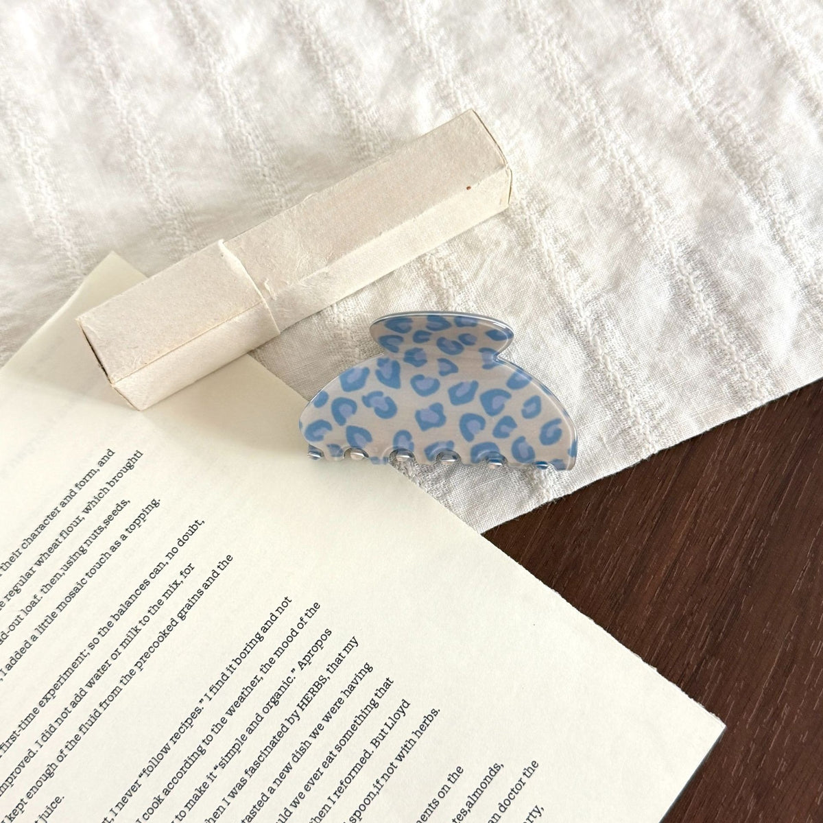 Beau - Leopard-Print Rounded Hair Claw