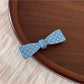 Beau - Dotted Bow Side Bang Barrette Hair Clip