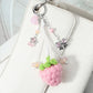 Keypus - Sweet Strawberry Bow Accent Keychain