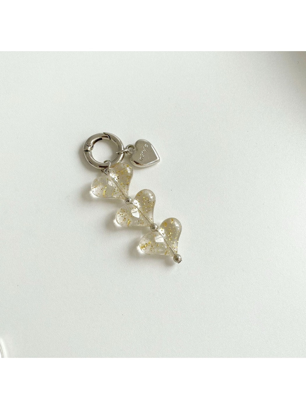 Keypus - Layered Transparent Heart Charm Keychain