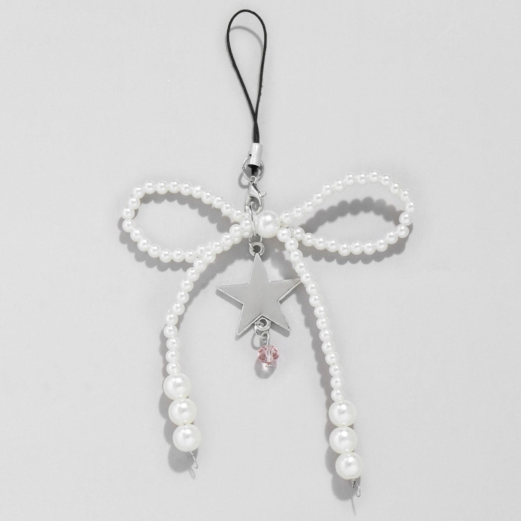 Keypus - Sweet Decorative Bow Beaded Keychain