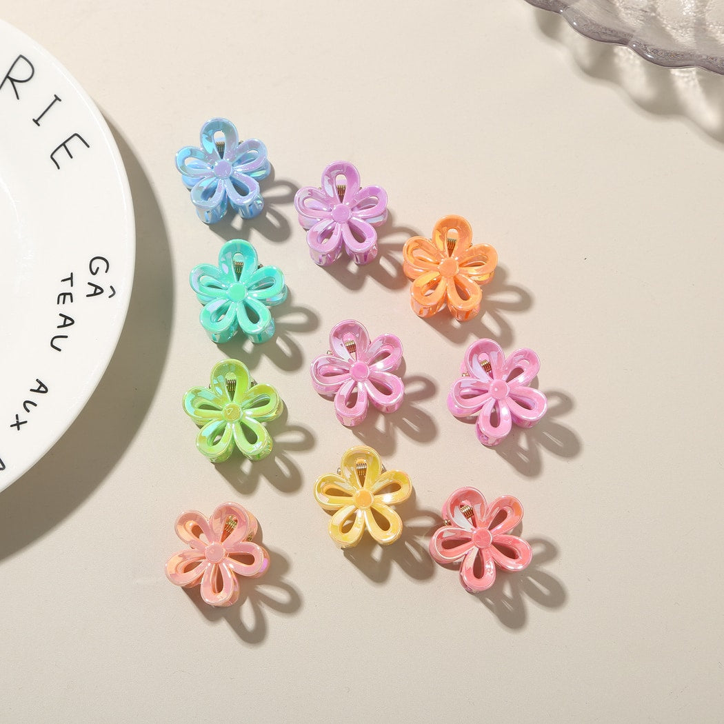 Beau - Glossy Floral PS Hair Accessory Claw Clip