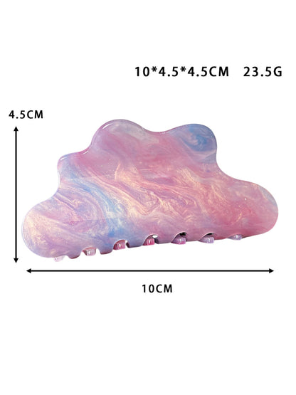 Beau - Glossy Cloud Form Acrylic Hair Claw Clip