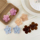 Beau - Sweet Flower Heart Design Duckbill Hair Clip
