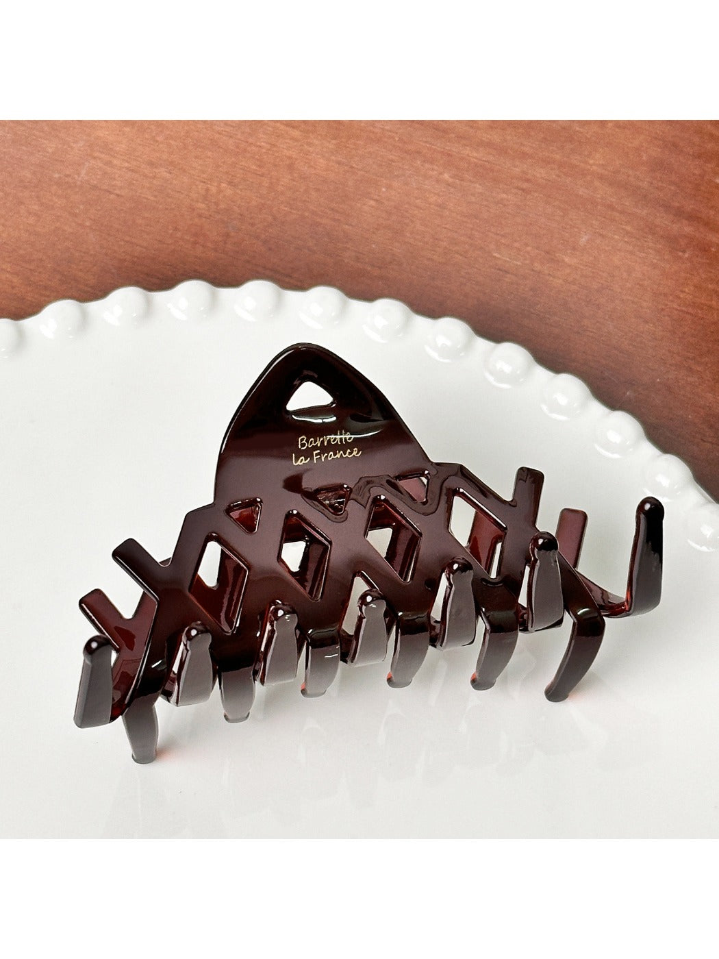 Beau - Retro Acetic Acid Cross Hollow Hair Clip