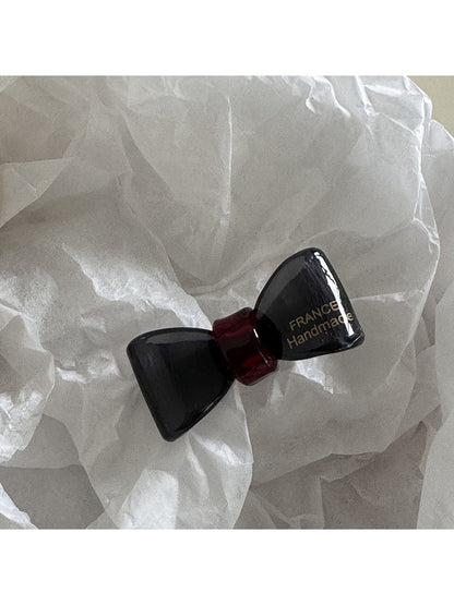 Beau - Glossy Bow Duckbill Side Styling Hair Clip