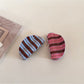 Beau - Coffee Striped Hair Clip