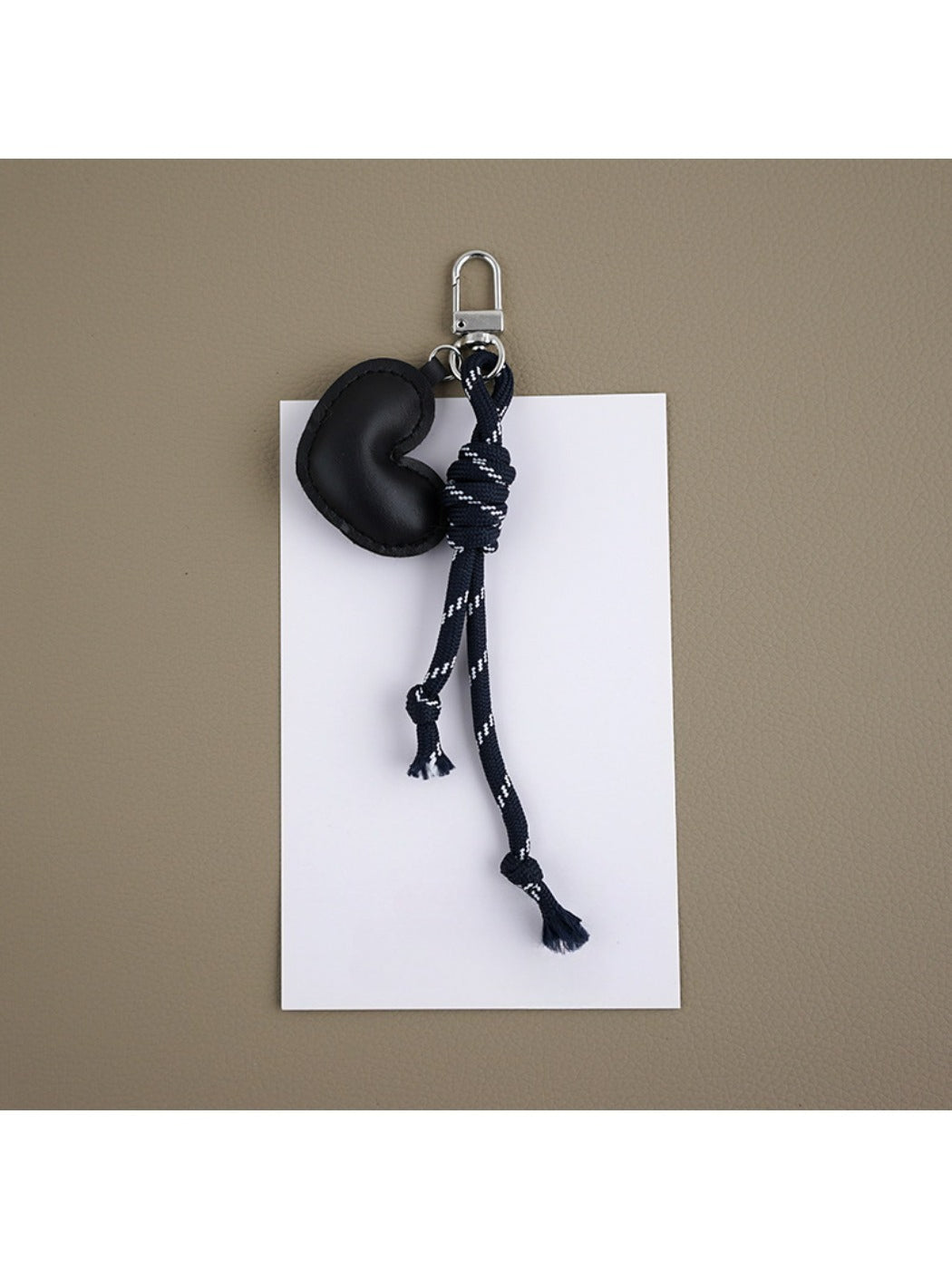 Keypus - Heart Shaped Faux Leather Keychain