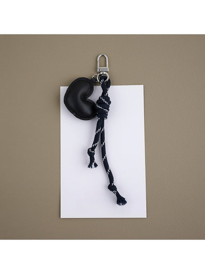 Keypus - Heart Shaped Faux Leather Keychain