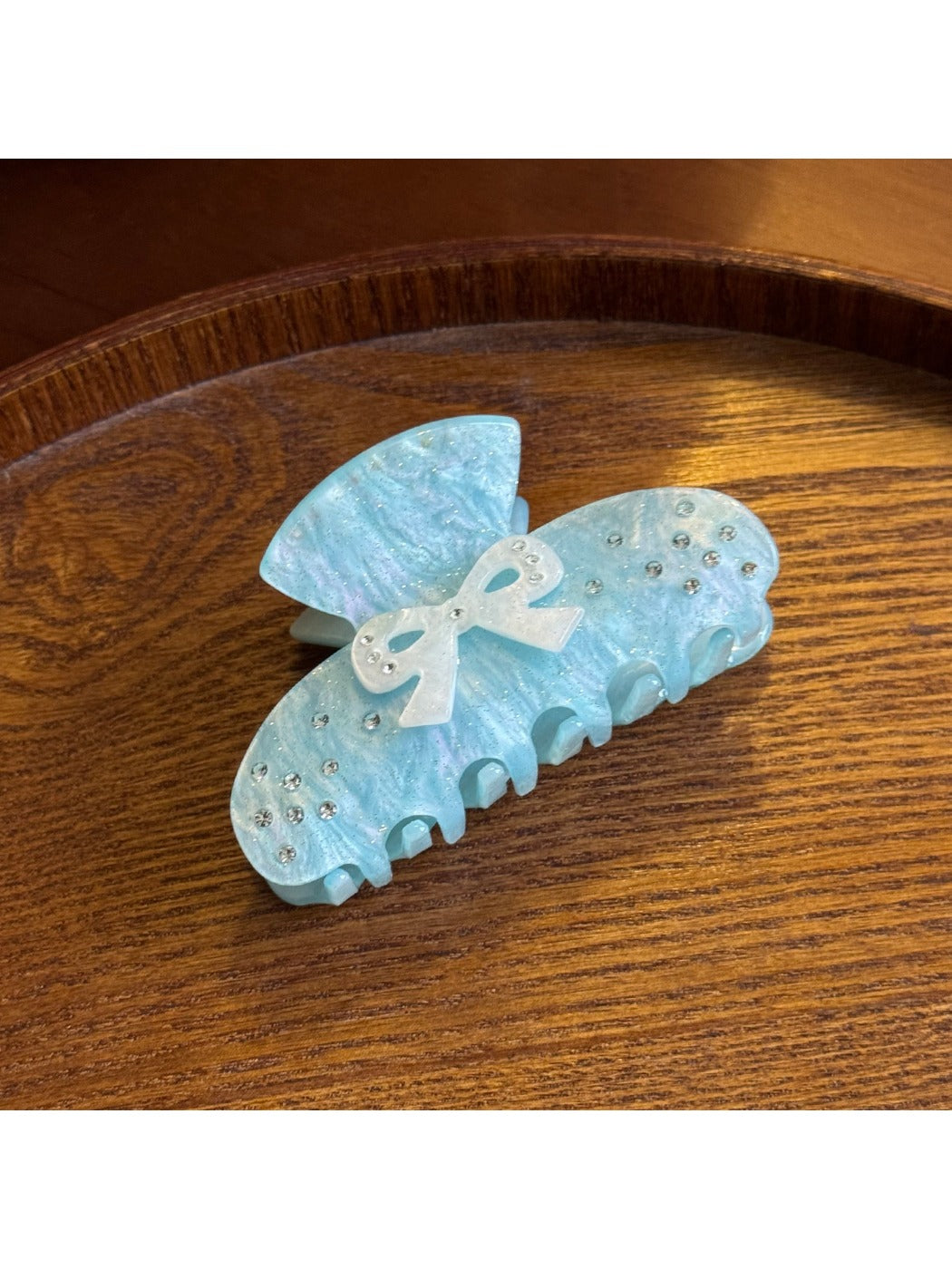 Beau - Bow Detail Acetate Claw Clip