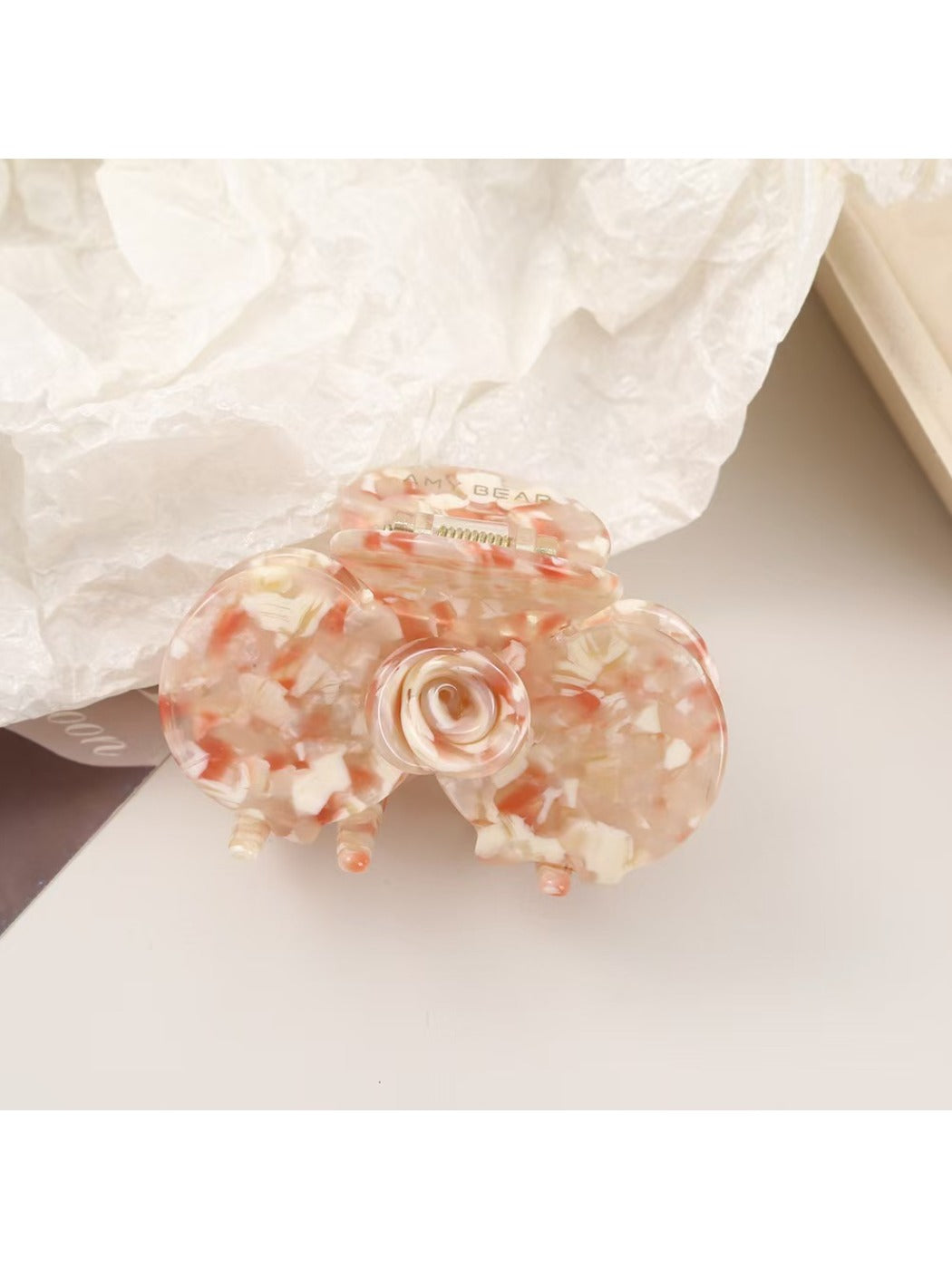 Beau - Elegant Acetate Flower Pattern Hair Clip