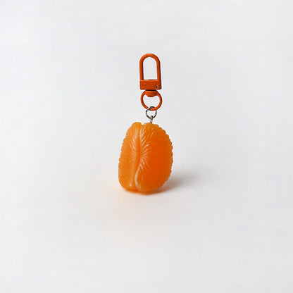 Keypus - Realistic Tangerine Fruit Bag Charm Keychain