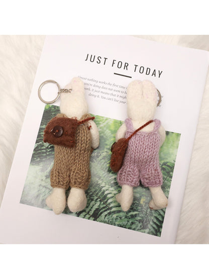 Feltery - Cute 3D Bunny Keychain Bag Charm Gift